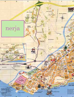 Callejero de Nerja - Mapa y lugares que visitar