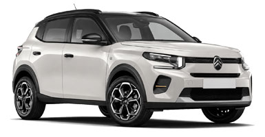 Citroen C3 for hire at Malaga airport