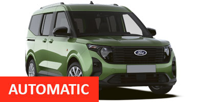 Ford Tourneo Courier Auto for hire at Malaga airport