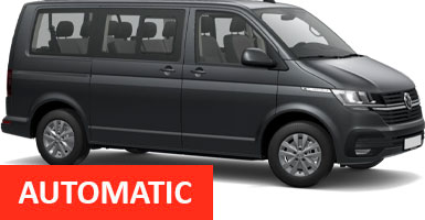 Volkswagen Caravelle Auto 8 pax for hire at Malaga airport