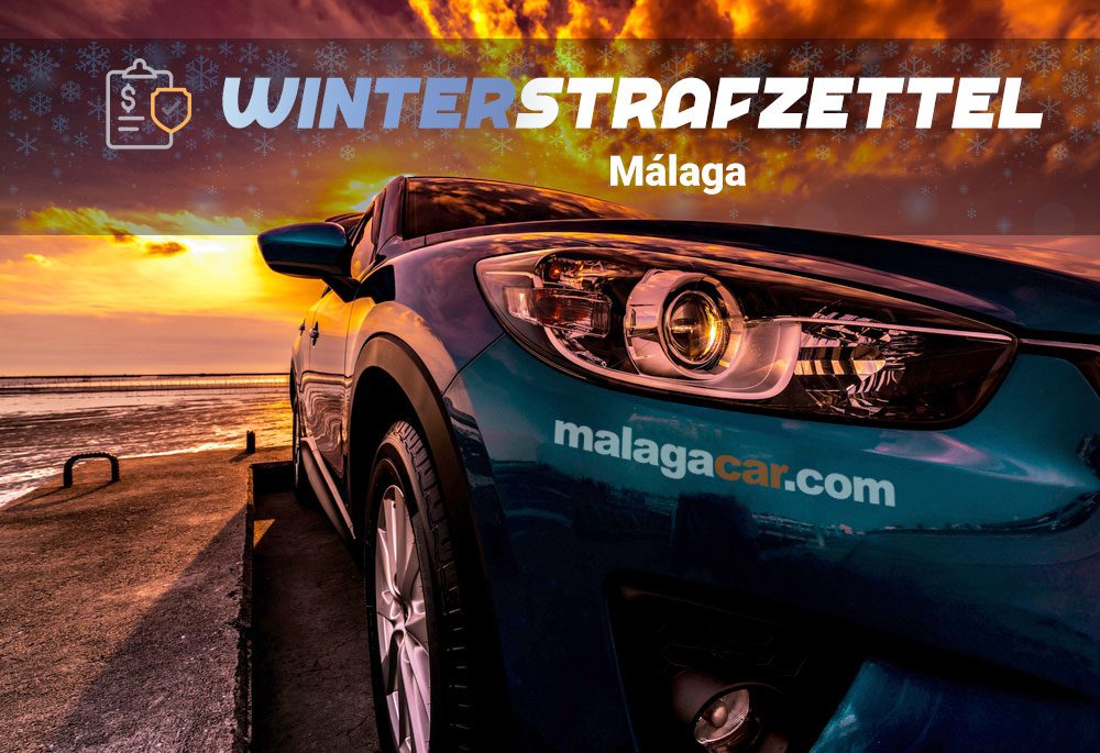 Strafzettel in Málaga im Winter