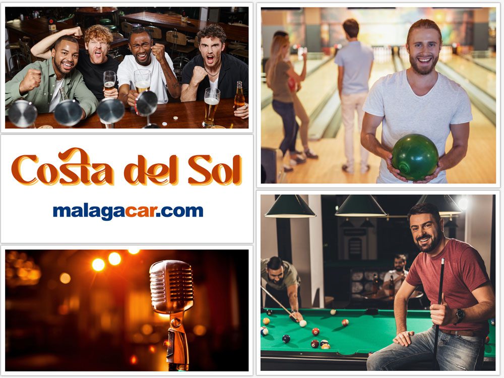 Billard, fléchettes, bowling, karaoké et football sur la Costa del Sol
