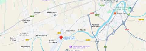 Carte de l'aéroport de Cordoue et de ses environs