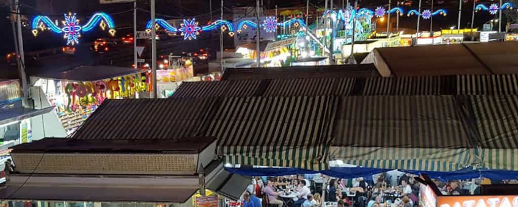Marquees in the Parque Feria during the Algeciras Fair