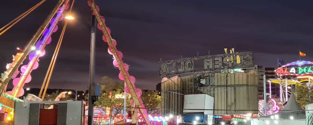 Attractions at the Parque Feria during the Algeciras Fair