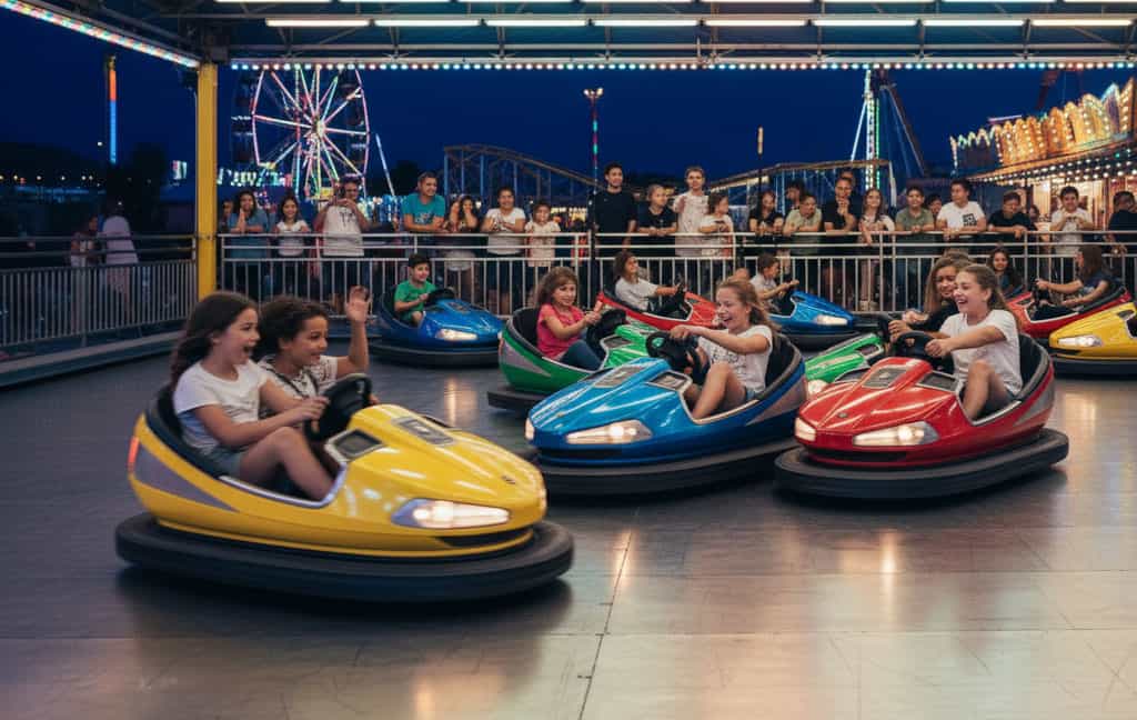 Botsauto's op de kermis La Linea