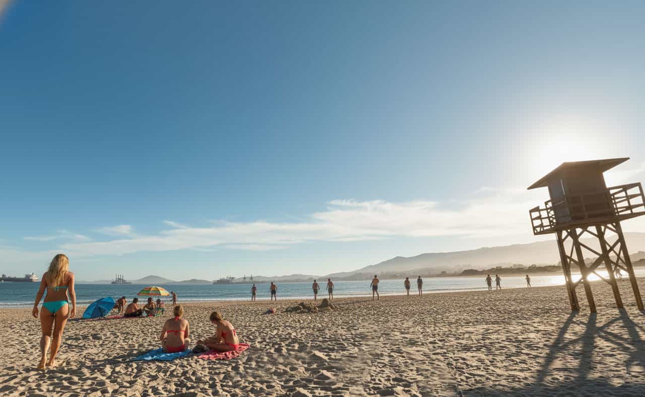Beach at Palmones in Los Barrios, Cadiz