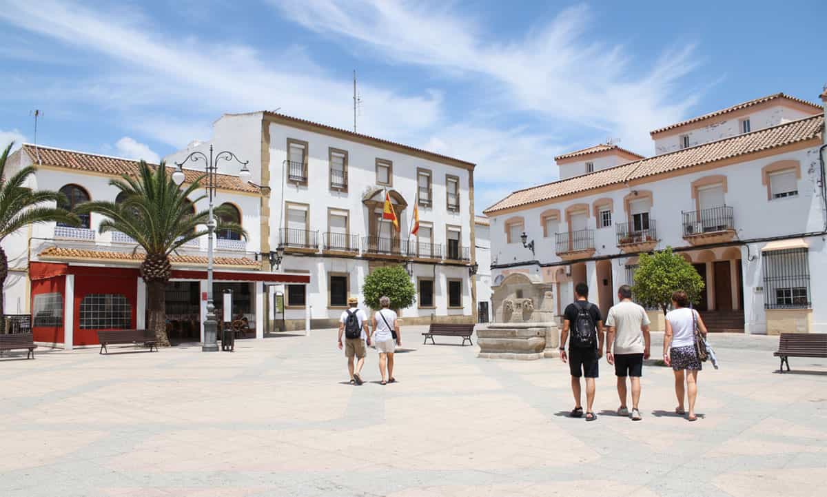 Square in the historic centre of Los Barrios, Cadiz