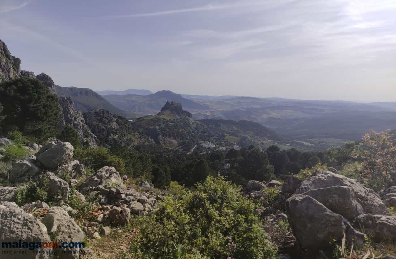 View of Pico Simancon in the Sierra de Grazalema, Andalucia