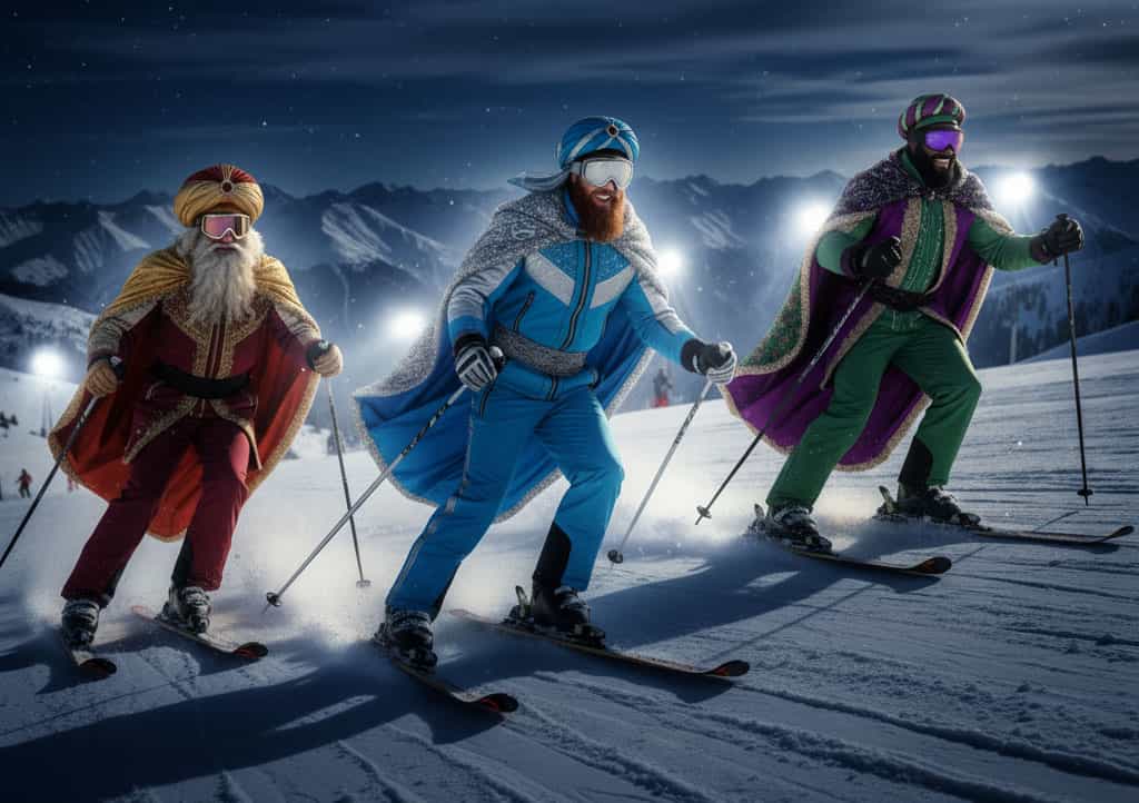 3 Three Kings skiing