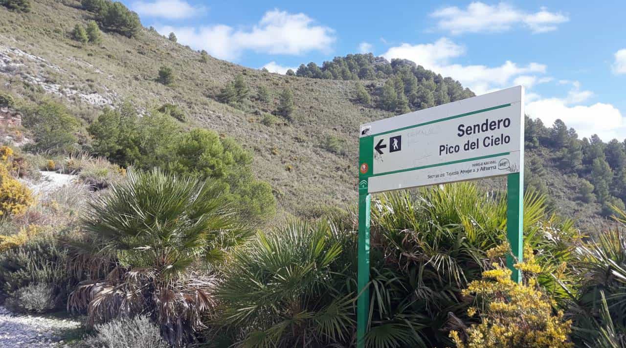 Path to Pico del Cielo in the Sierra Tejeda