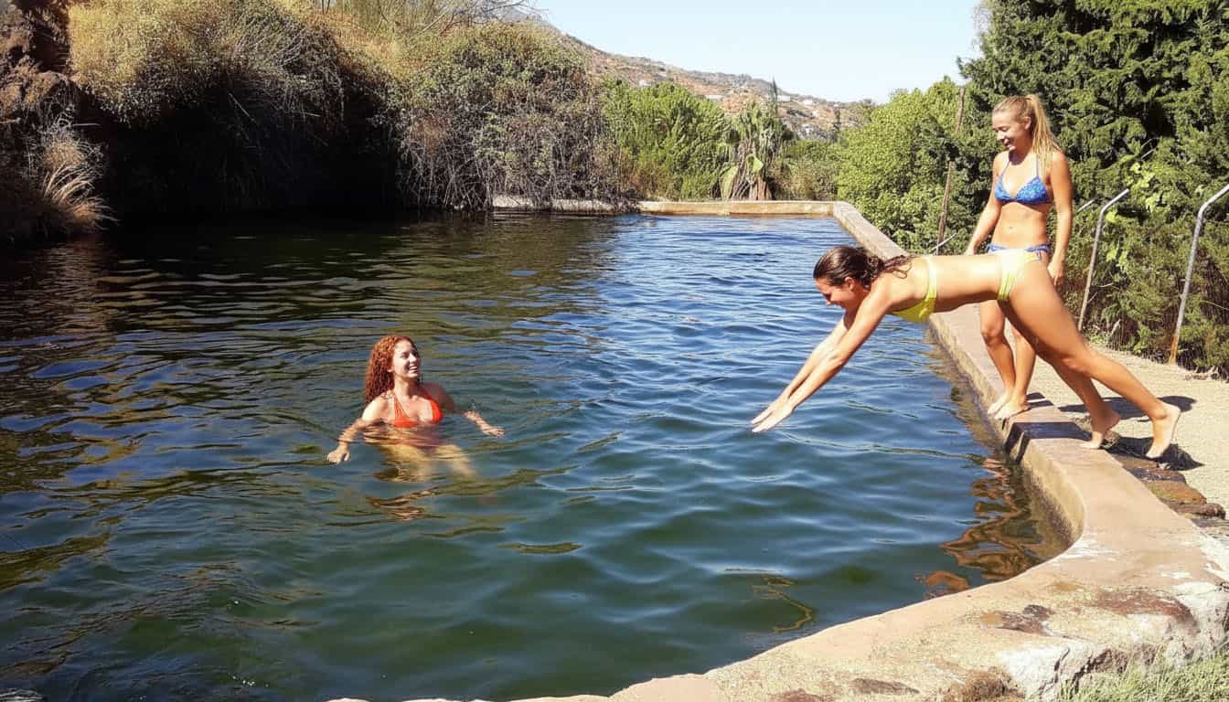 Alberca natural gratuita en Tolox