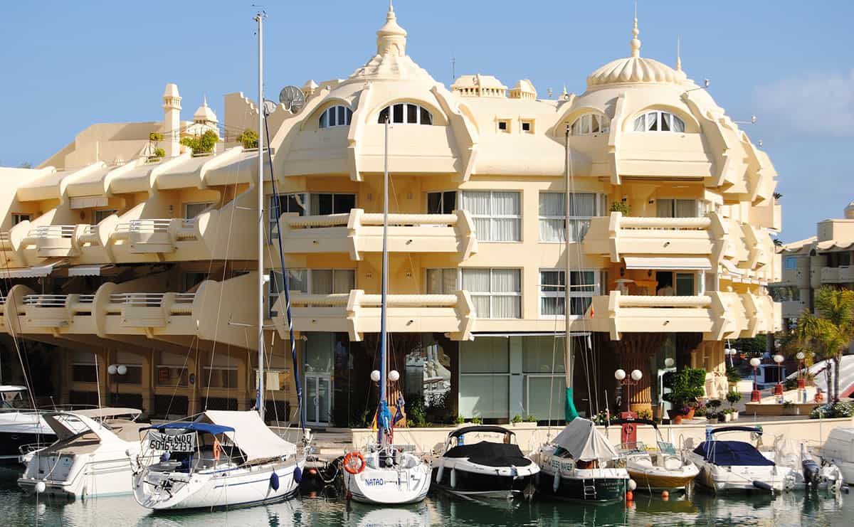 Panoramablick auf Puerto Marina in Benalmádena