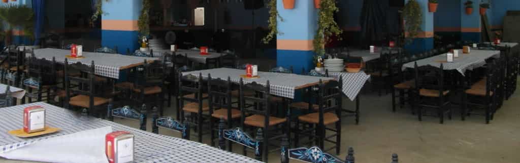 Intérieur d'une caseta de la foire