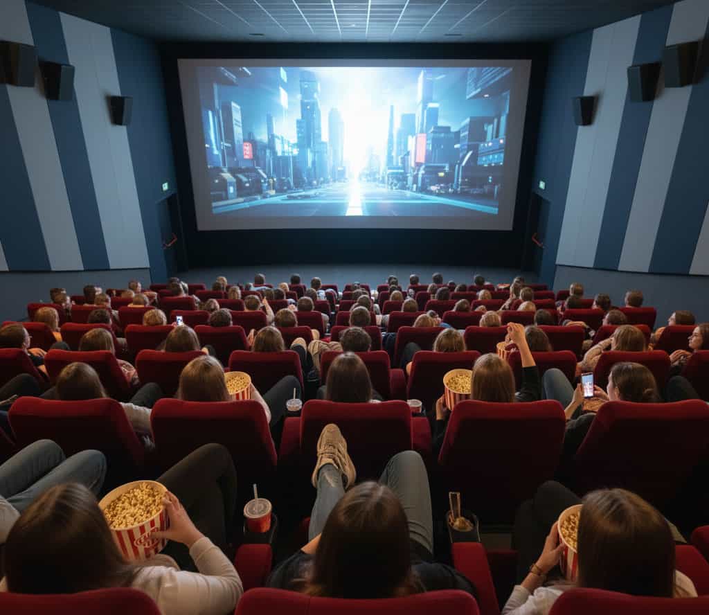 Interior de una sala de cine moderna con butacas cómodas en Yelmo Cines Málaga