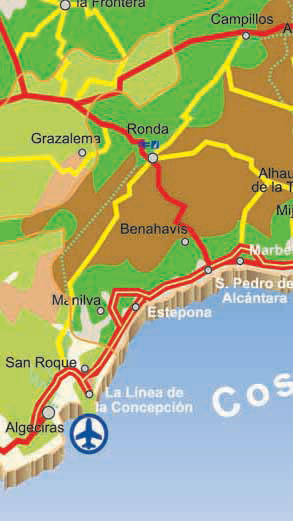 cadiz roads map east