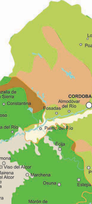 Mapa rios este Córdoba
