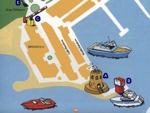 Deshacer Necesito Preescolar Puerto Banus, mapa puerto banus, informacion de malaga