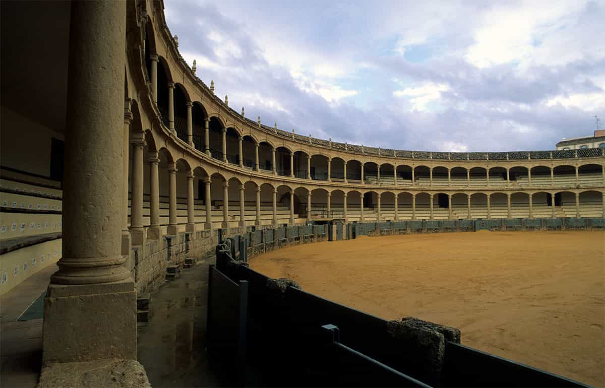 Interior of the Ronda Bullring
