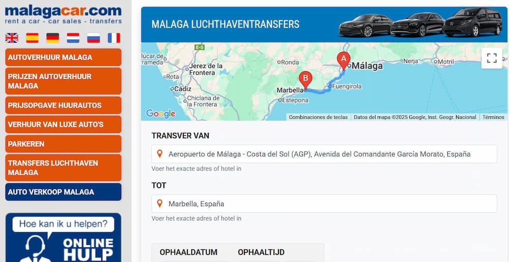 Málaga luchthaven transfers