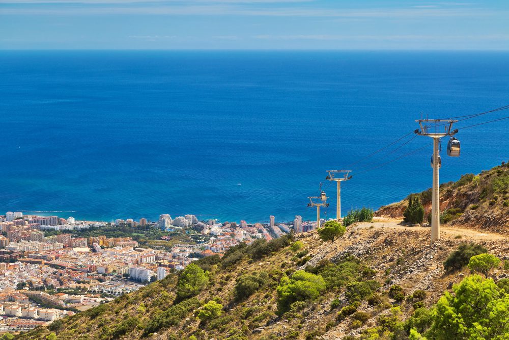 cable car Benalmádena. Credit Depositphotos