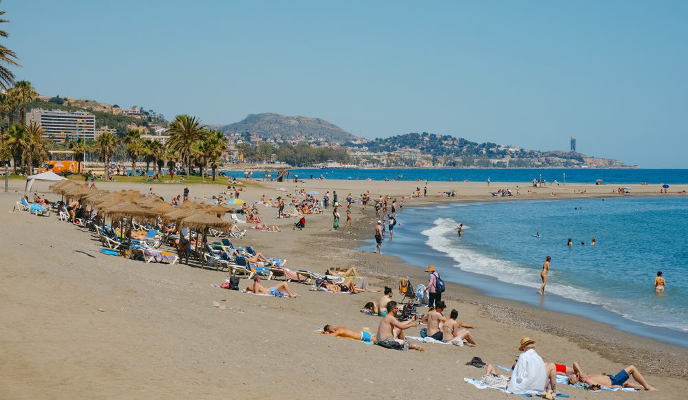 Málaga playa mayo
