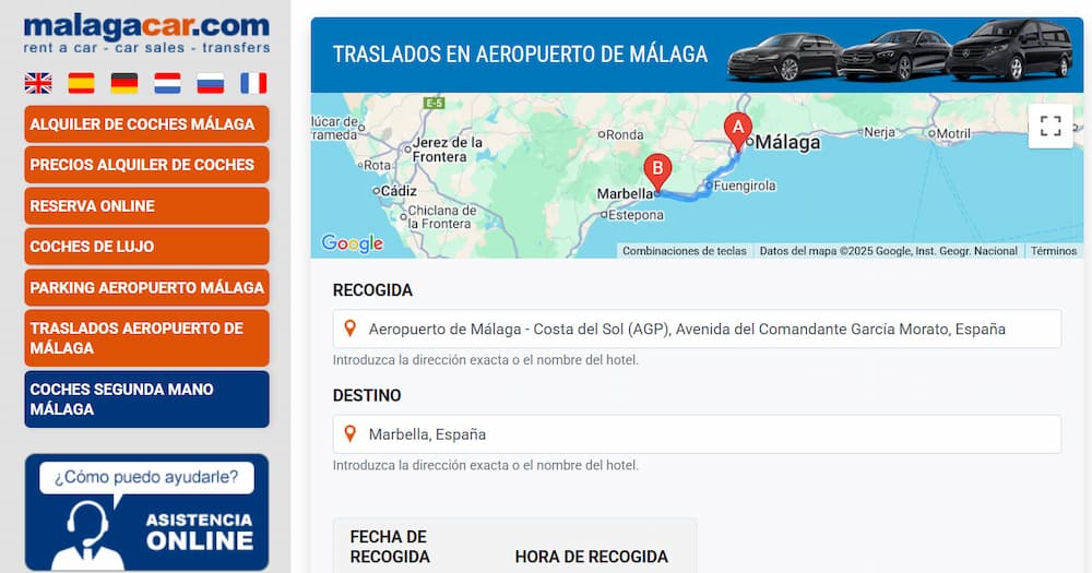 Transfers Malaga aeropuerto