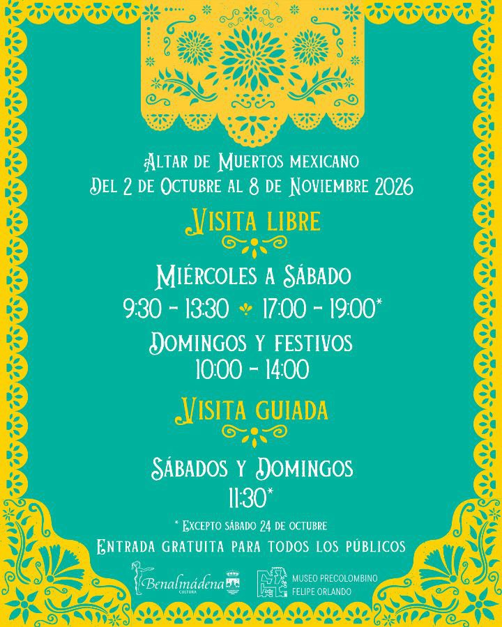 Altar Mexicano de muertos en Benalmádena Pueblo