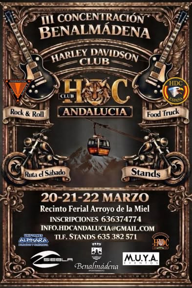 Concentración Harley Davidson – Benalmádena